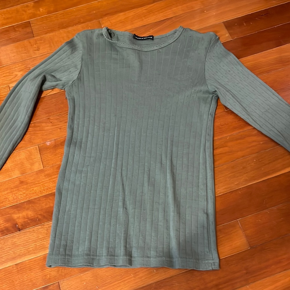 Brandy Melville Green Long sleeve